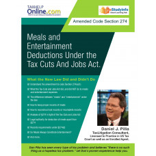 Amended Code Section 274: Meals and Entertainment Deductions